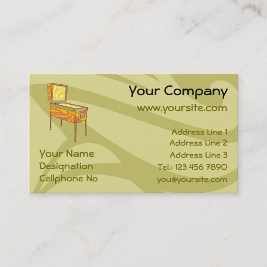 Pinball Visitenkarte (Vorderseite)