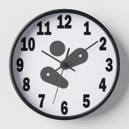Pinball-Wanduhr mit Holzrahmen #3 Uhr