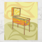 Pinball Weinetikett (Einzelnes Label)