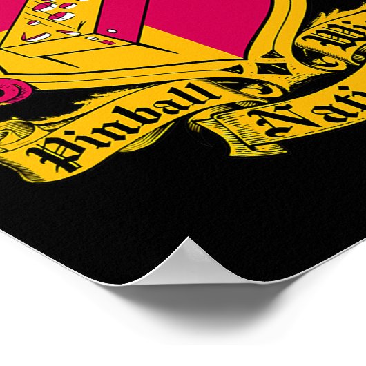 Pinball Wizard Nation Pinball Machine Arcade Spiel Poster (Ecke)