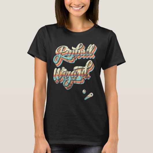 Pinball Wizard Old Classic Retro School Spiel T-Shirt (Vorderseite)