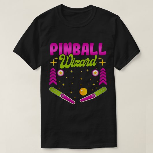 Pinball Wizard - Pinball-T - Shirt (Design vorne)