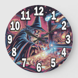 Pinball Wizard Player Akryllische Rundwall Clock # Große Wanduhr