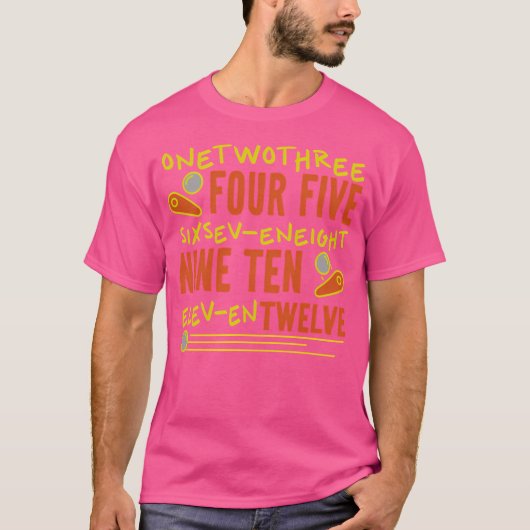 Pinball zählen T-Shirt (Vorderseite)