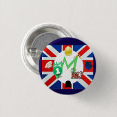 Pinbuttons - UK Labour Day Button (Vorne & Hinten)
