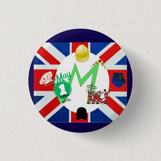 Pinbuttons - UK Labour Day Button (Vorderseite)