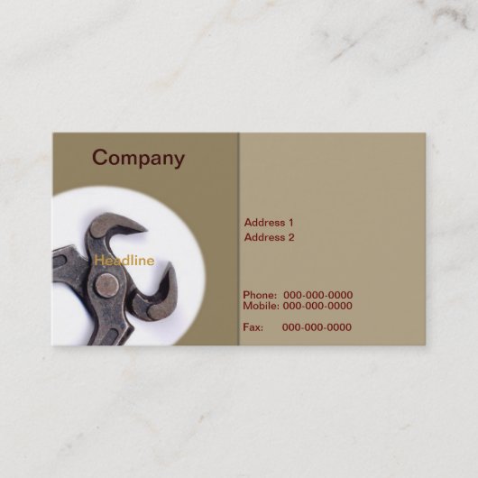 Pincers Business Card Visitenkarte (Vorderseite)