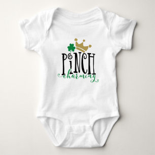 Pinch Charming St. Patricks Day Niedlich Boy Baby Strampler