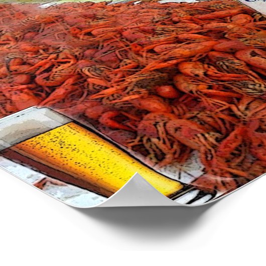 Pinch Em Crawfish Poster (Ecke)
