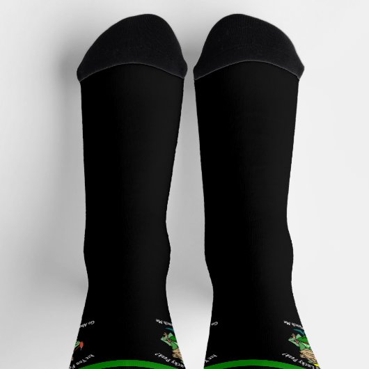 Pinch Lucky Leprechaun, Klee Socken (Oben)