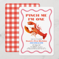 Pinch Me Retro Crawfish 1. Geburtstag
