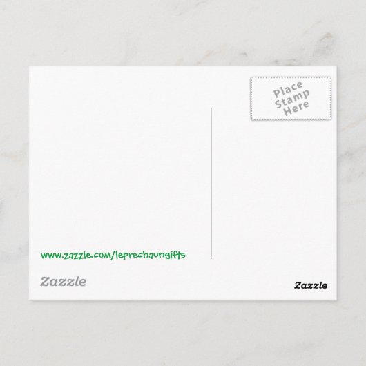 Pinch Me und Die Funny St Patricks Day Design Postkarte (Rückseite)