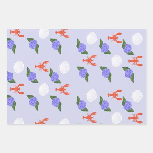 "Pinch mich! Ich bin ein" Küstenlobster zum Geburt Geschenkpapier Set (Vorderseite 2)