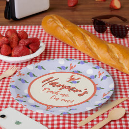 "Pinch mich! Ich bin ein" Küstenlobster zum Geburt Pappteller