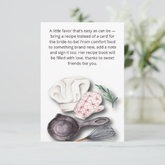 Pinch of Love Kitchen Brautparty Begleitkarte