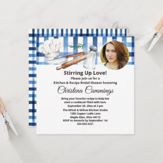 Pinch of Love Kitchen Foto Brautparty Einladung