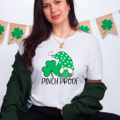Pinch Proof Niedlich Gome Green Clover T-Shirt