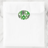 Pinch Proof 🍀 💚 Runder Aufkleber (Tasche)
