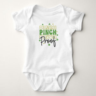 Pinch Proof St. Patricks Day Baby Strampler