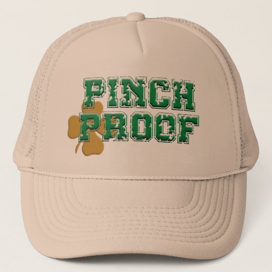 Pinch Proof St Patricks Design Truckerkappe (Vorderseite)