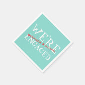 Pinch Uns Robin Blue Verlobung Crawfish Boil Party Serviette (Ecke)