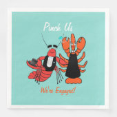Pinch Uns Wir sind Verlobt Crawfish Boil Dusche Pa Serviette (Vorderseite)