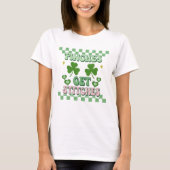 Pinches erhalten Stitches Funny St. Patrick's Day T-Shirt (Vorderseite)