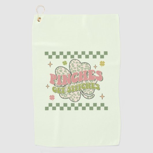 Pinches erhalten Stitches Golfhandtuch (Vorderseite)