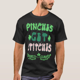 Pinches erhalten Stitches St Patricks Day Kleeblat T-Shirt