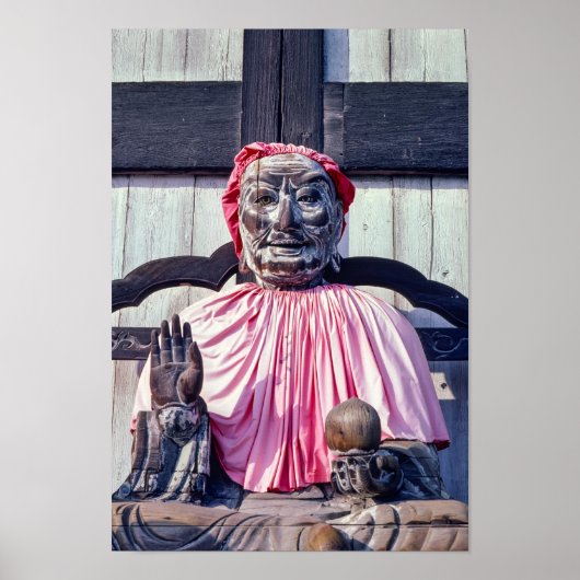 Pindola-Bharadvaja-Statue in Nara - Japan Poster (Vorne)