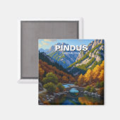 Pindus National Park Griechenland Travel Magnet (Vorderseite/Rückseite)