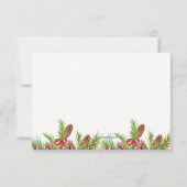 Pine and Berries Dankeschön Karte (Rückseite)