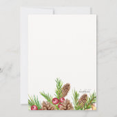 Pine and Berries Einladungen (Rückseite)