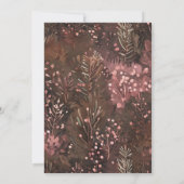 Pine and Berries Rustic Holiday Greetings Card (Rückseite)