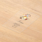 Pine and Spruce Winter Wonderland Wedding Acryleinladungen (Ablage )