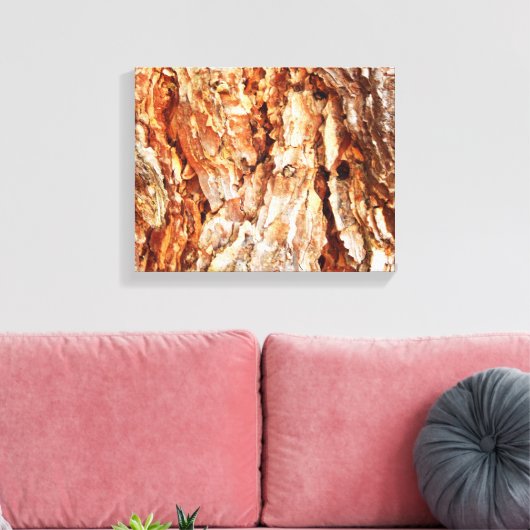 Pine Bark Canvas Print Leinwanddruck (Insitu (Wohnzimmer))