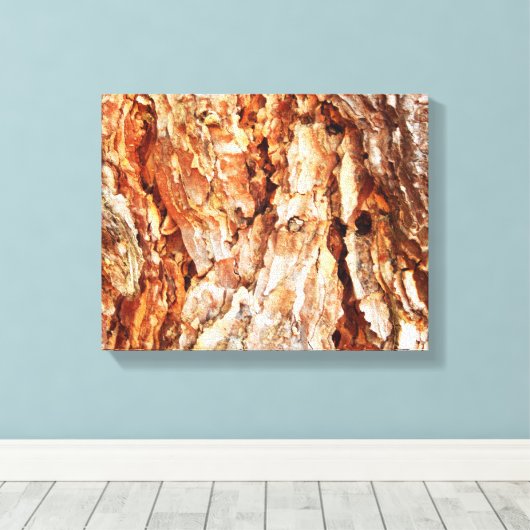 Pine Bark Canvas Print Leinwanddruck (Insitu (Holzboden))