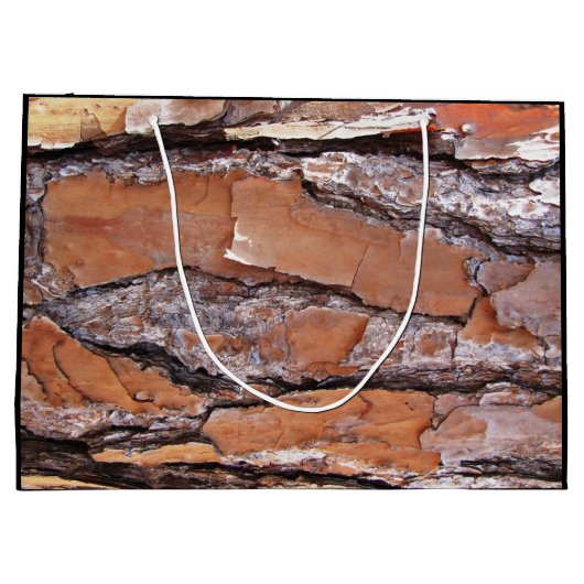 Pine Bark Geschenktasche Große Geschenktüte (Rückseite)