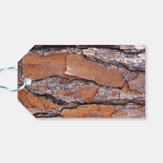 Pine Bark Gift Tag Geschenkanhänger (Rückseite Horizontal)