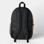 Pine Bark Texture Bedruckter Rucksack (Rückseite)