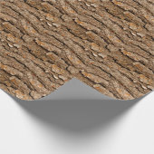 Pine Bark Texture Geschenkpapier (Ecke)
