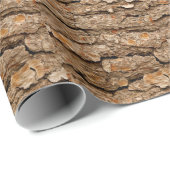 Pine Bark Texture Geschenkpapier (Rolleneckpunkt)