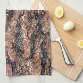 Pine Bark Texture Geschirrtuch (Viertel Falte)