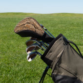 Pine Bark Texture Golf Headcover (In SItu)