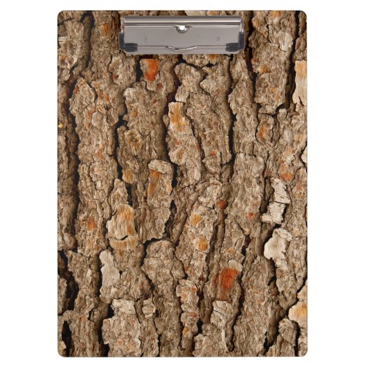 Pine Bark Texture Klemmbrett (Vorderseite)
