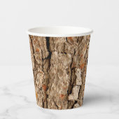 Pine Bark Texture Pappbecher (Rückseite)
