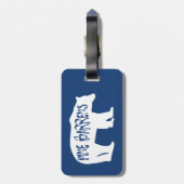 Pine Barrens Bear Gepäckanhänger (Rückseite vertikal)