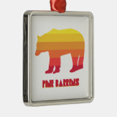 Pine Barrens Bear Ornament Aus Metall (Rechts)