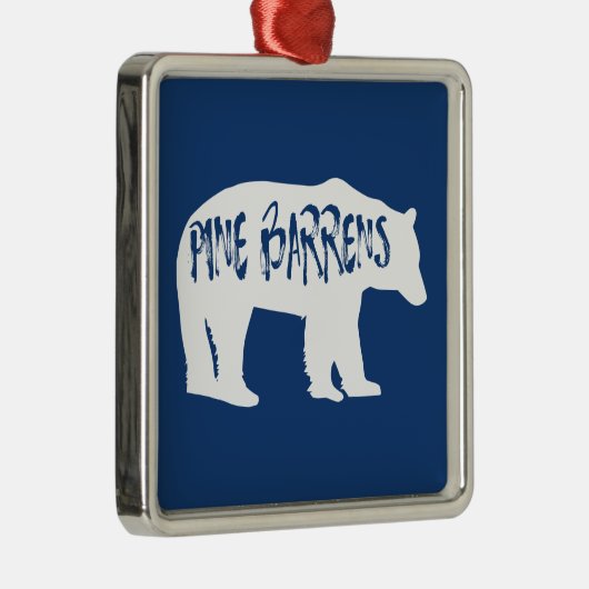 Pine Barrens Bear Ornament Aus Metall (Rechts)