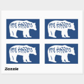 Pine Barrens Bear Rechteckiger Aufkleber (Blatt)